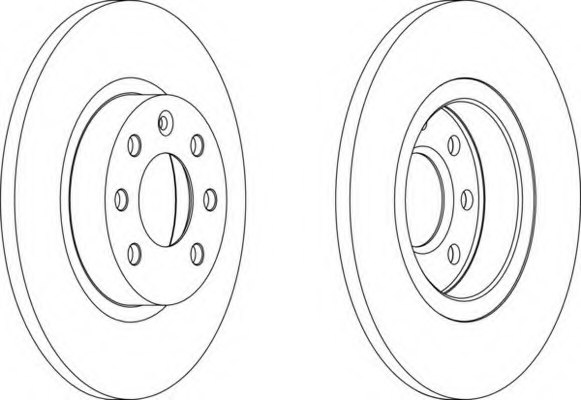 FERODO DDF213-1 Brake Disc